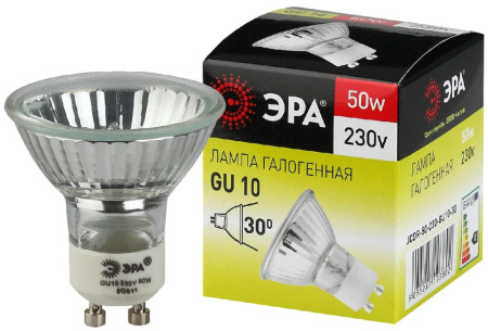 Лампа КГМ GU10-JCDR MR16-50W-230V ЭРА